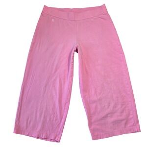 Lauren Ralph Lauren Pink Wide Leg Lounge Leggings Womens M Y2k‎ Low Rise Preppy